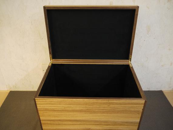 Picture of Zebrano Veneered Storage Case