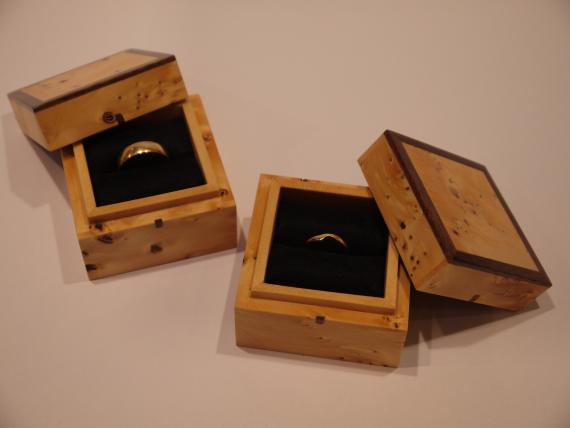 Picture of Huon Pine Ring Boxes