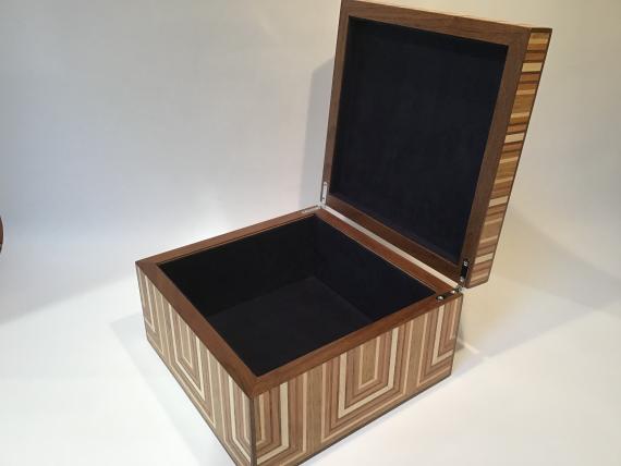 Picture of Veneered Geometrical Keepsake Box