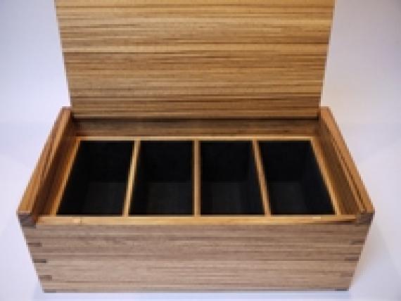 Picture of Zebrano Tea Caddy