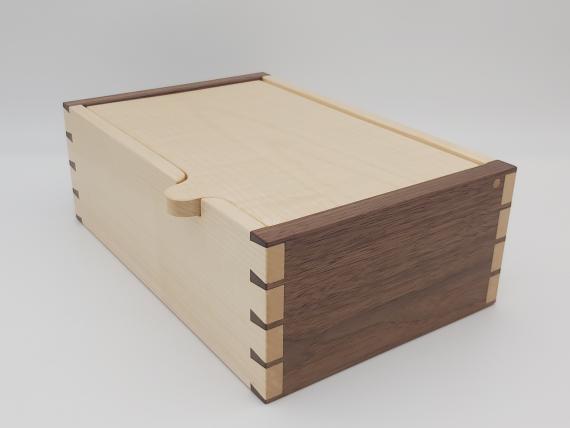 Picture of Sycamore and Black Walnut Desk Box