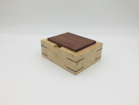 Picture of Quilted Maple and Indian Rosewood Trinket Box