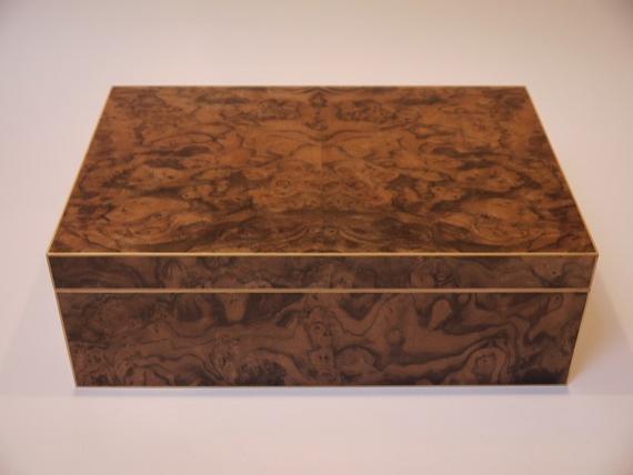 Black Walnut Burr Veneered Jewellery Box