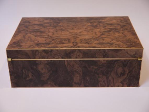 Picture of Black Walnut Burr Veneered Jewellery Box