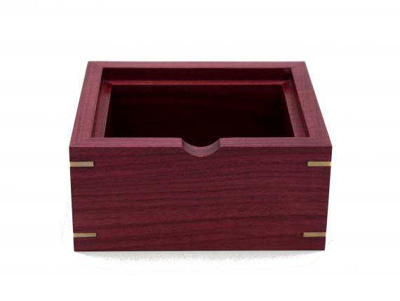 Picture of Purpleheart and Burr Ash Trinket Box