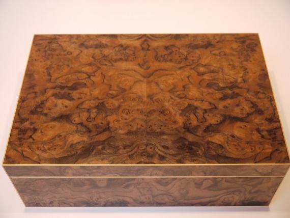 Picture of Black Walnut Burr Veneered Jewellery Box