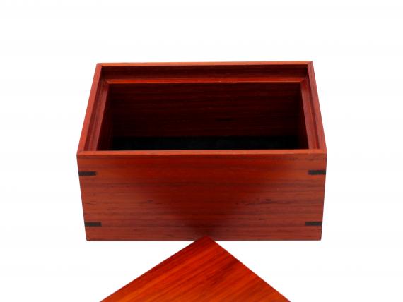 Picture of Padauk Pivot Lid Box