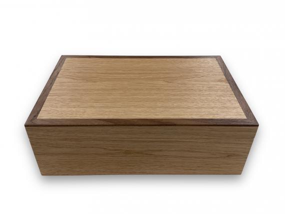 Oak Jewellery Box with Black Walnut Trim