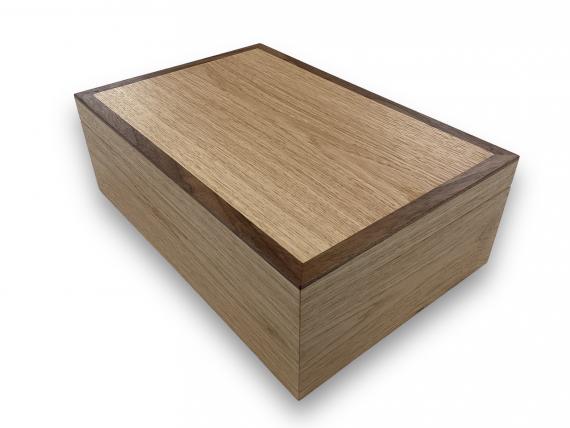 Picture of Oak Jewellery Box with Black Walnut Trim