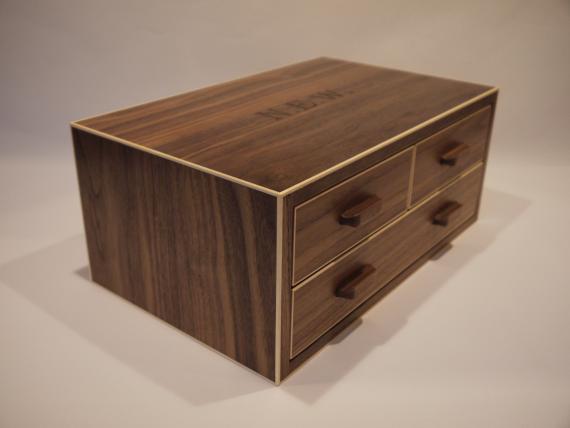 Black Walnut Jewellery Drawers