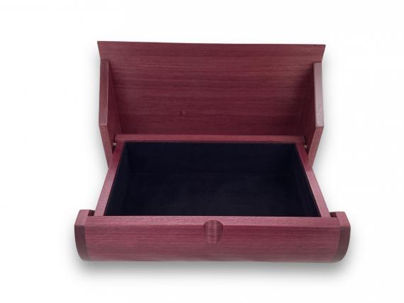 Picture of Curved Purpleheart Desk Box