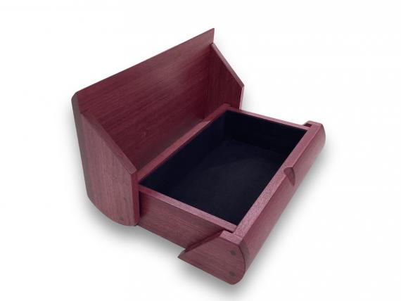 Picture of Curved Purpleheart Desk Box