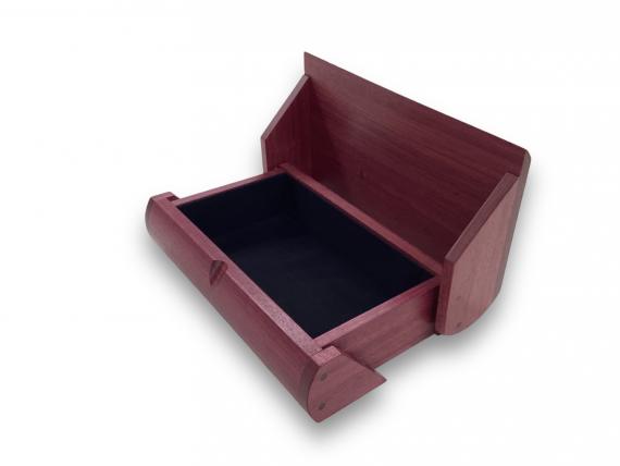 Picture of Curved Purpleheart Desk Box